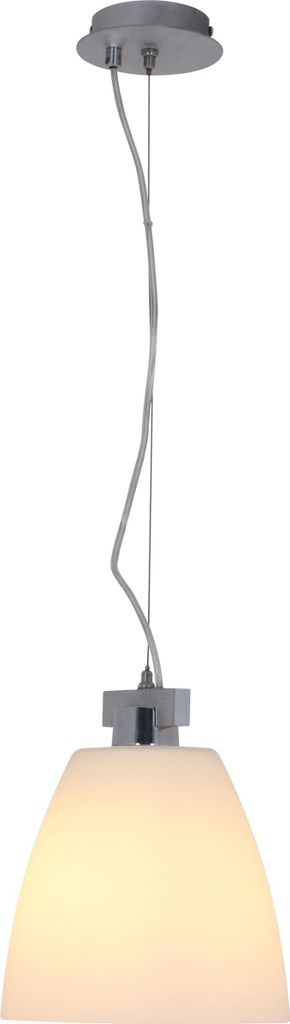 Näve Leuchten Pendelleuchte Pendelleuchte Pendelleuchten - Pendelleuchte, Hängelampe aus Metall und Glas in weiß, E27-Fassung