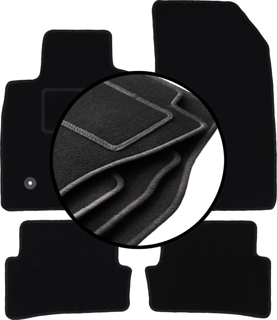 Komplettset Veloursmatten für: Renault Thalia II Limousine (2008-2013)
