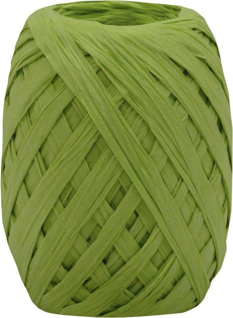 Braun & Company Geschenkband hellgrün Raffia Ei 30 m