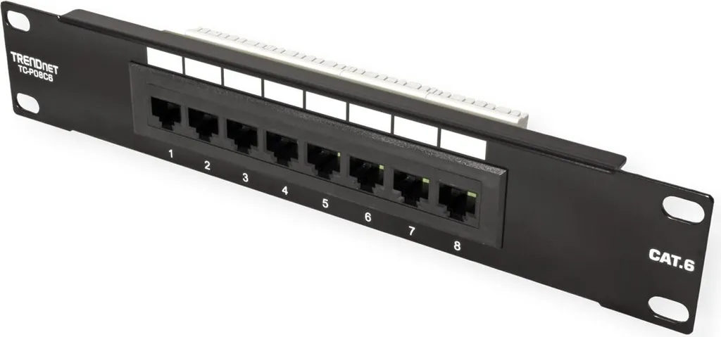 Solution câblage propre avec ce Patchpanel 8 ports Cat6 TRENDnet 10" - 5