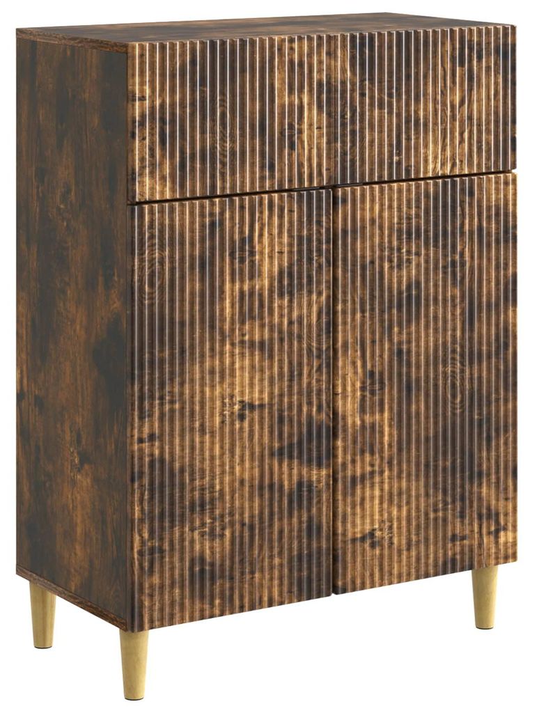 vidaXL Sideboard Geräucherte Eiche 66 x 34,5 x 90 cm Holzwerkstoff
