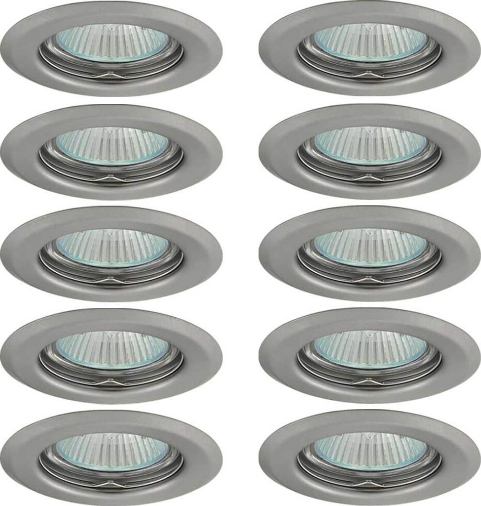 10 x spot encastrable AXEL 2114 chromé mat rond max. 35W Image du produit 