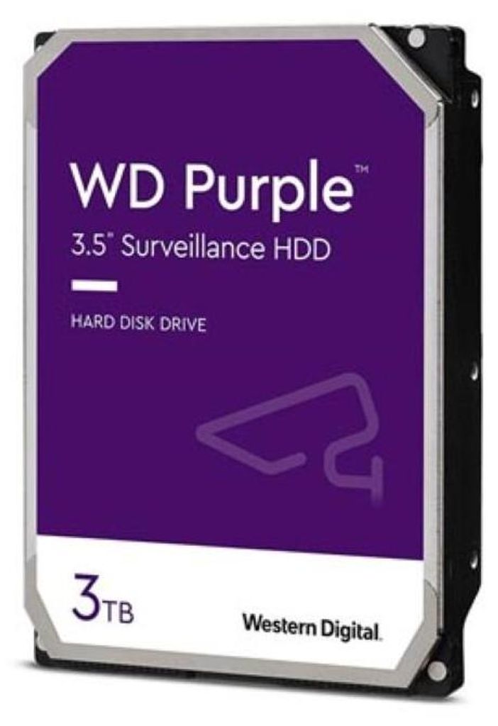 Western Digital Purple Interne Festplatte 3 TB 5400 RPM 128 MB 3.5" Serial ATA III