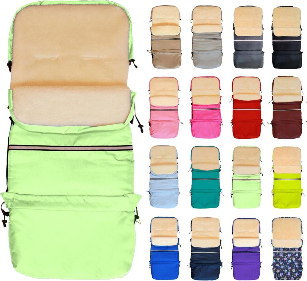 Baby-Joy Fußsack FINN XXL -110cm- Kinderwagen Winterfußsack Thermofußsack Buggy Winter Universal Winterfußsack für Kinderwagen und Buggy - Far...