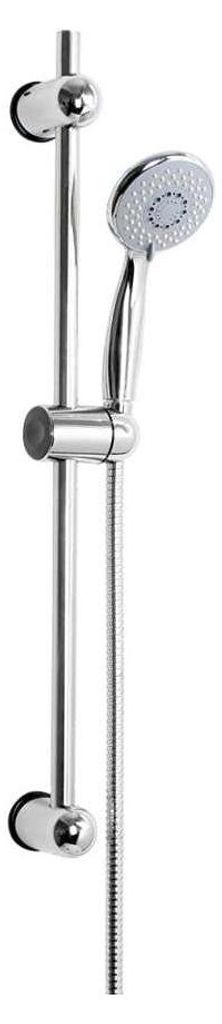 Idro Bric Mali Duschgarnitur mit 3 Strahlen, Antikalk-System, verchromtem Metall, 70 cm Stange und 150 cm flexiblem Schlauch