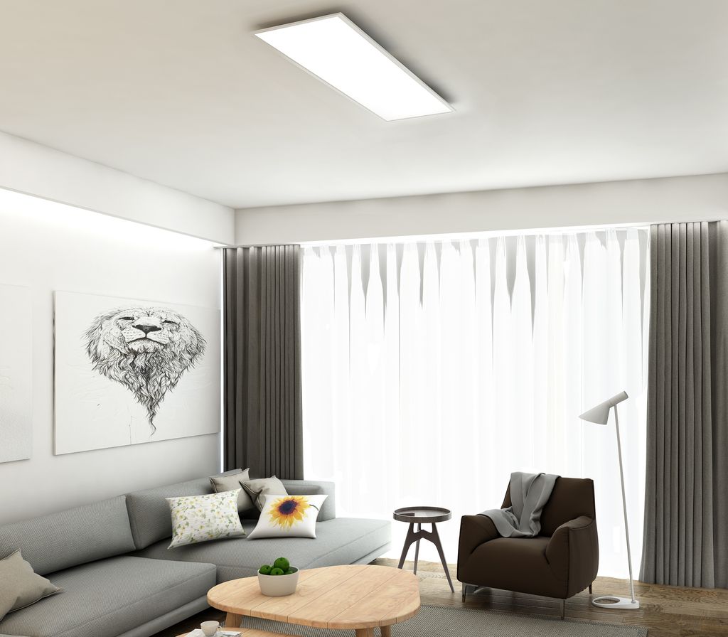 Di-Ka CCT LED Deckenleuchte Piatto ultraflach 100 x 25 cm Produktbild 5