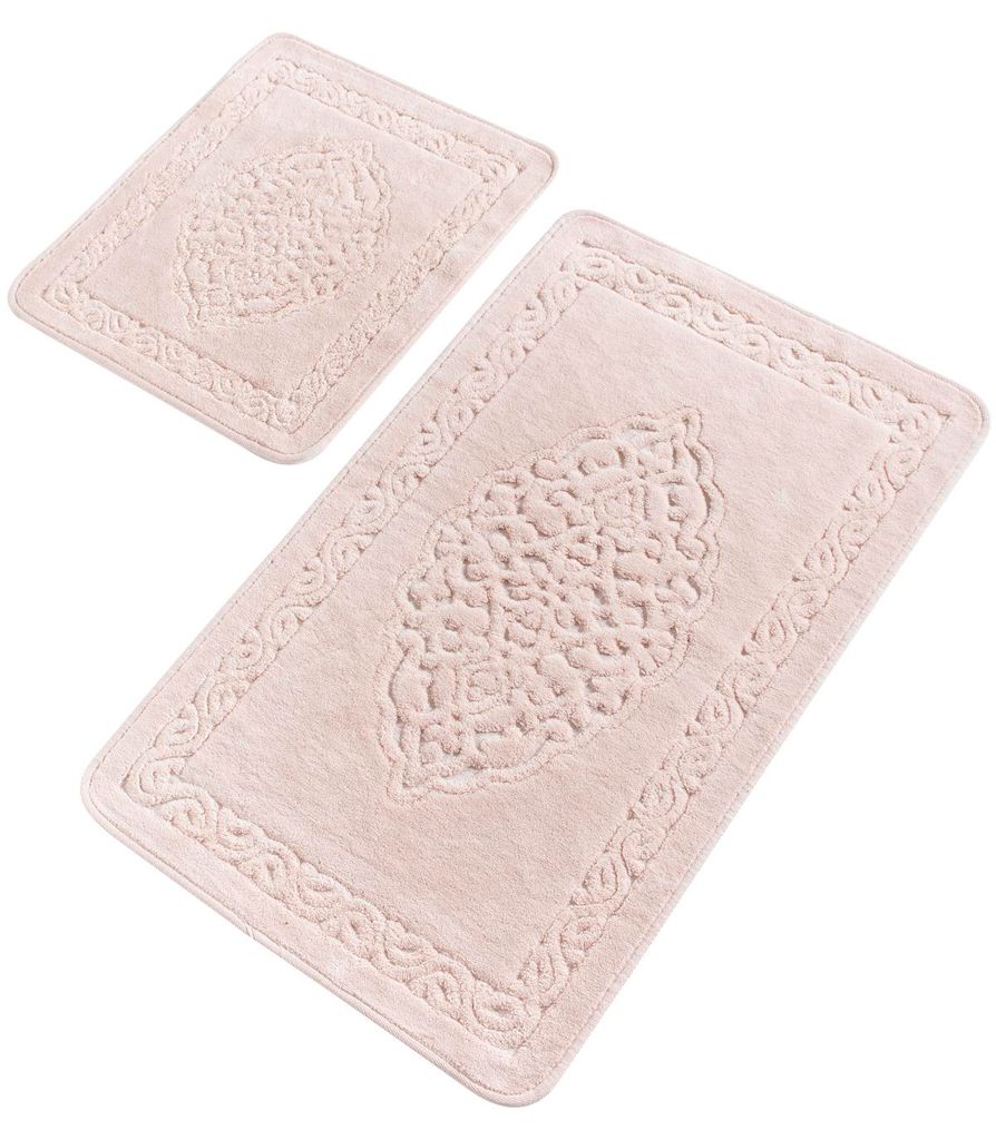 Bosdela Badezimmerteppich Set - 60x100 cm + 50x60 cm Produktbild 
