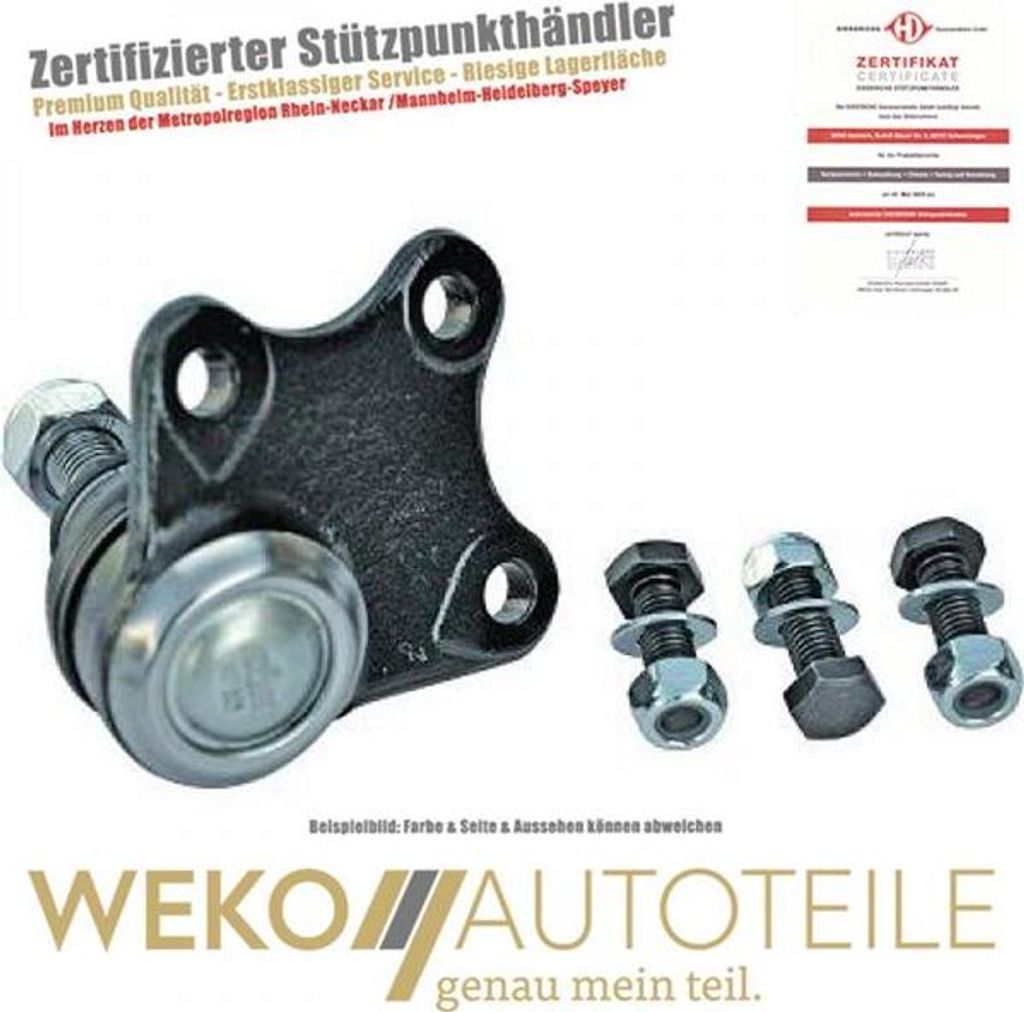 Trag Führungsgelenk vorne rechts DIEDERICHS 1220510 für SEAT SKODA VW