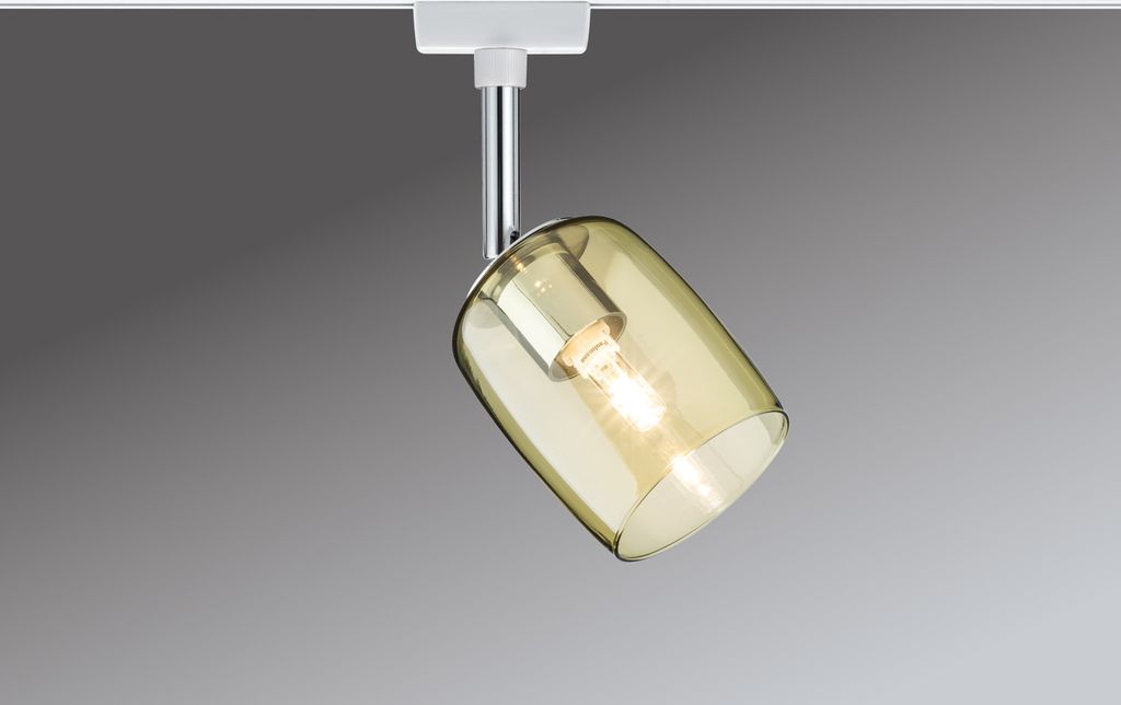 Paulmann URail Schienensystem Spot Blossom max. 1x25W G9 Weiß/Gelb transparent 230V Metall/Glas