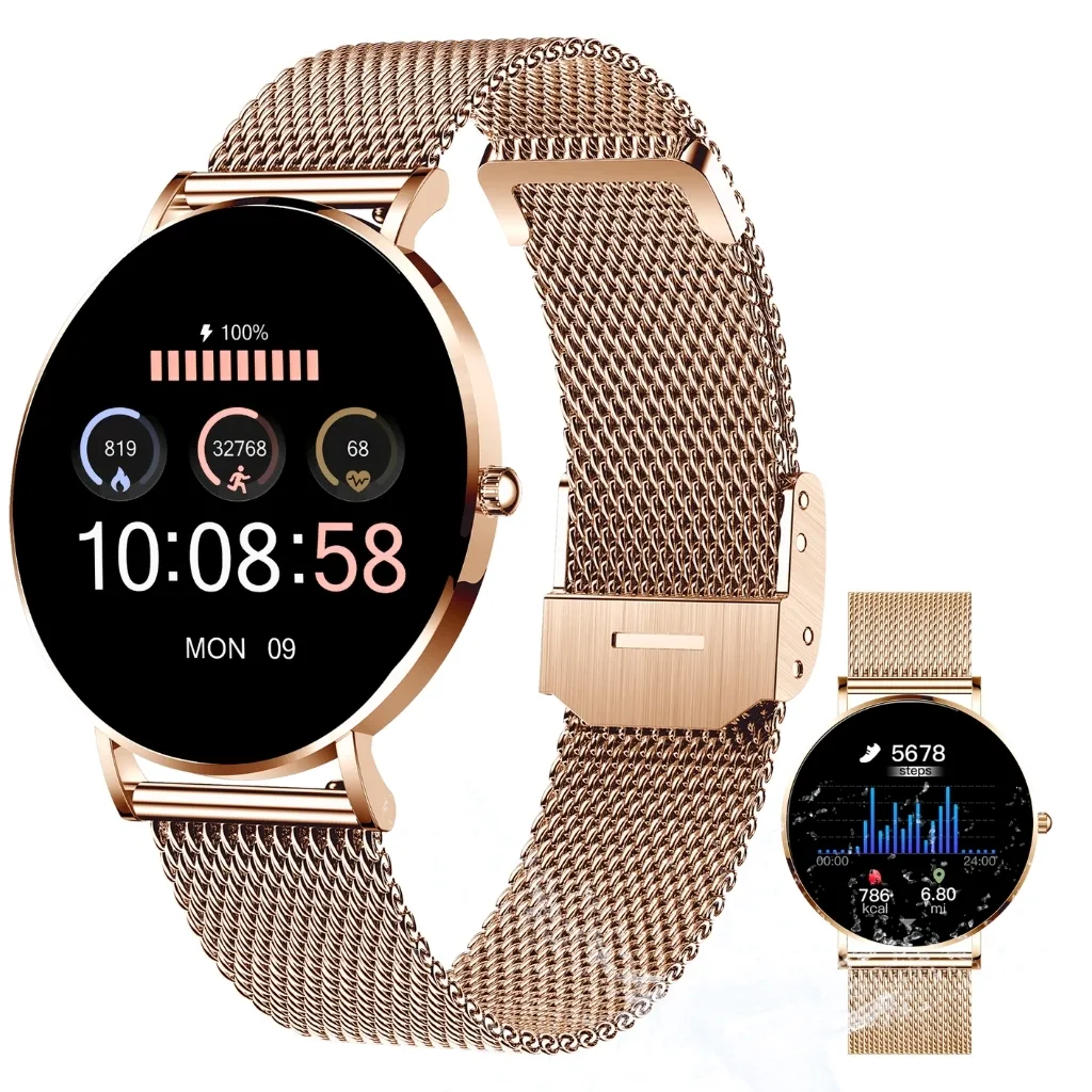 SIONA 2 Smartwatch Donna Oro Rosa | Eleganza Wellness Impermeabile