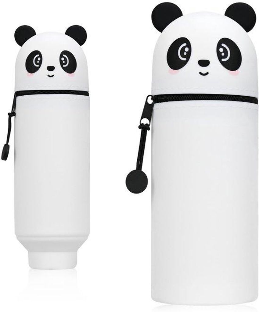 Silikon Etui Weiss Panda 2in1 Stand
