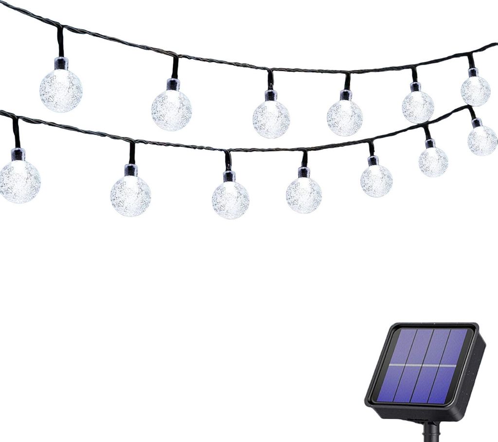 5 m Wetterfeste Outdoor Solar Lichterkette, 20 Balkon LED Produktbild 