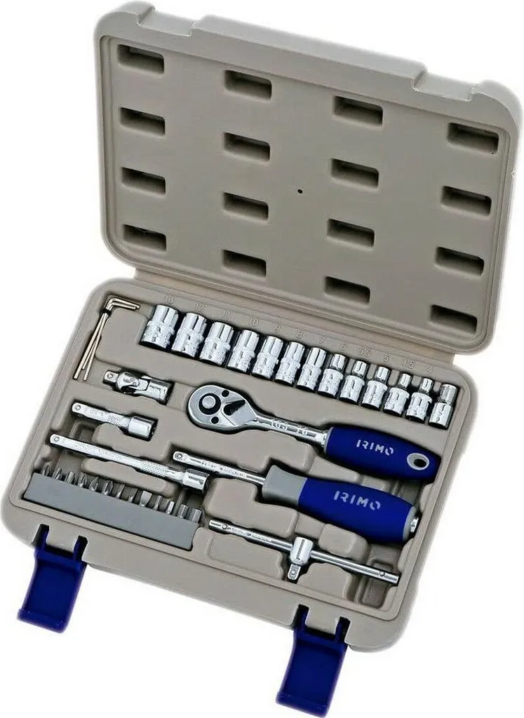 Coffret de douilles et embouts de vissage 1/4 pouce Irimo 35 pcs