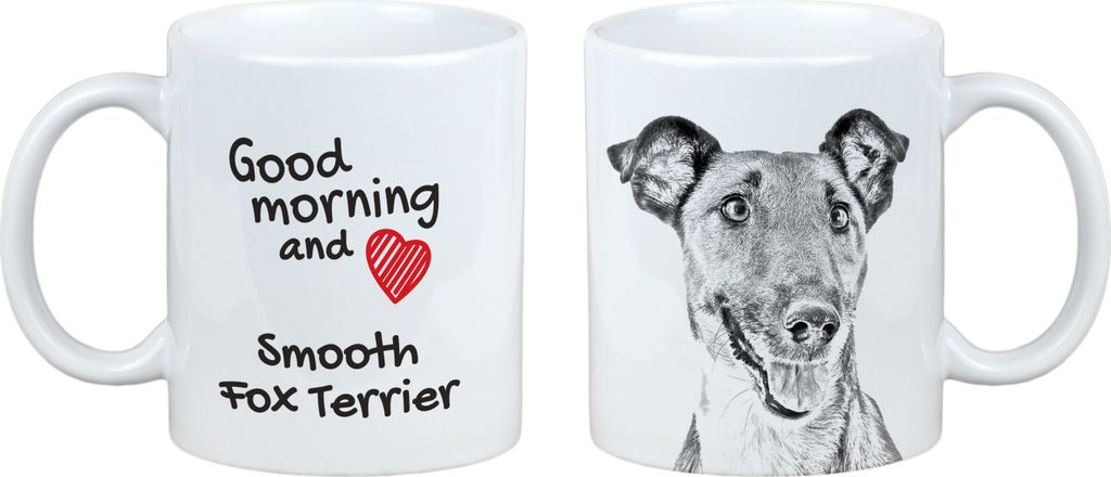 Fox Terrier Glatthaar, Foxterrier - Tasse mit Hund, Tasse mit Bild, personalisiertes Geschenk der Marke Art-Dog