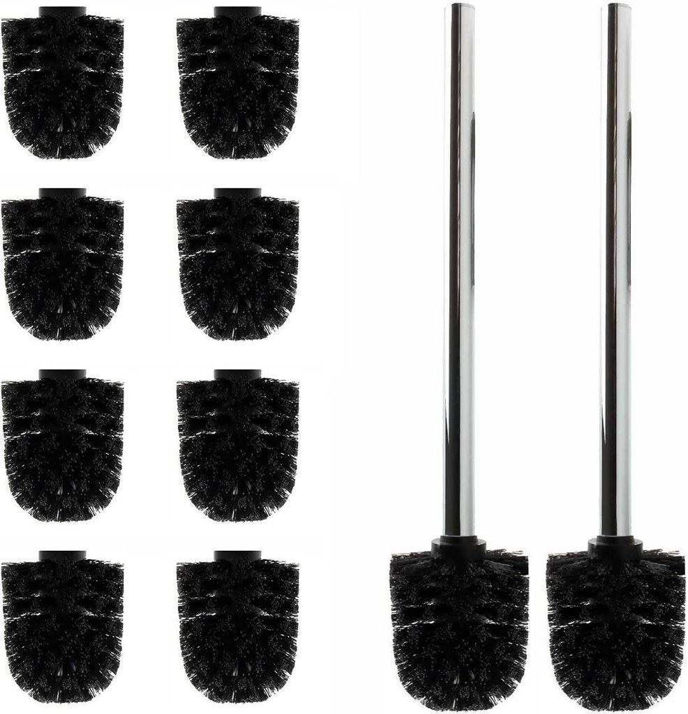 Gariella 10 x Bürstenkopf Schwarz 2 x Griff 26 cm