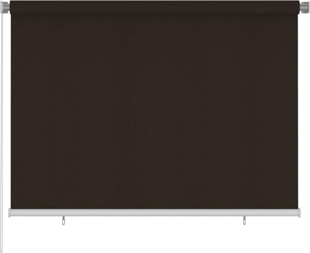 Venkovní roleta 200 x 140 cm hnědá HDPE Obrázek produktu 