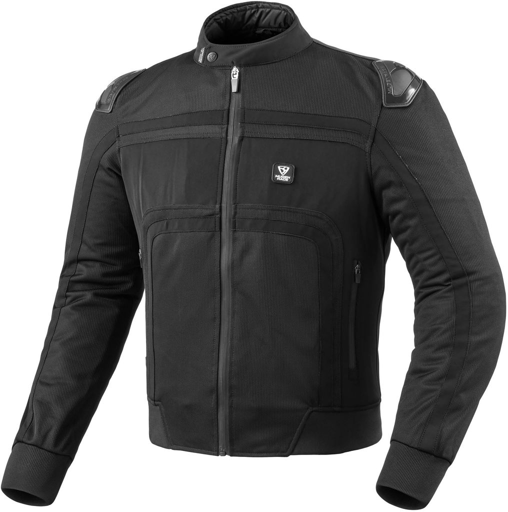 MUGENRACE Tabu wasserdichte Motorrad Textiljacke, schwarz, M