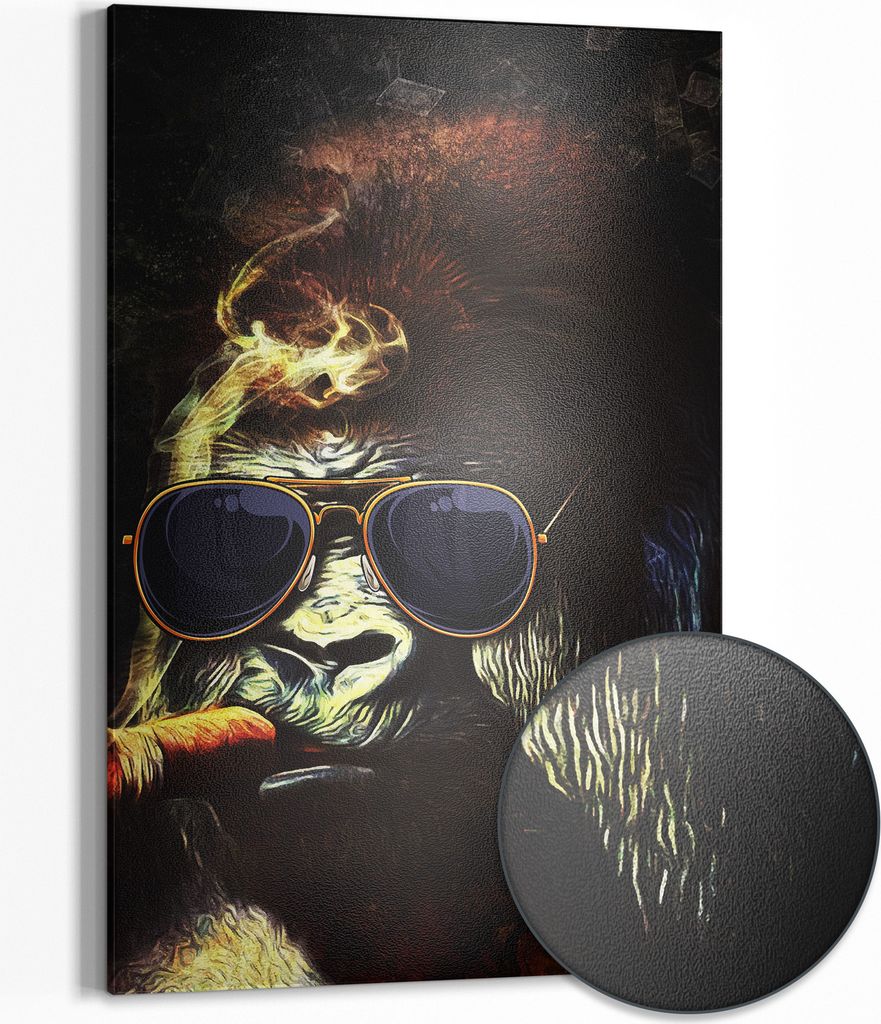 DEQOART Magnettafel Metall 60x90 cm 'Wild & Stilvoll' Whiteboard Pinnwand Magnetboard Büro