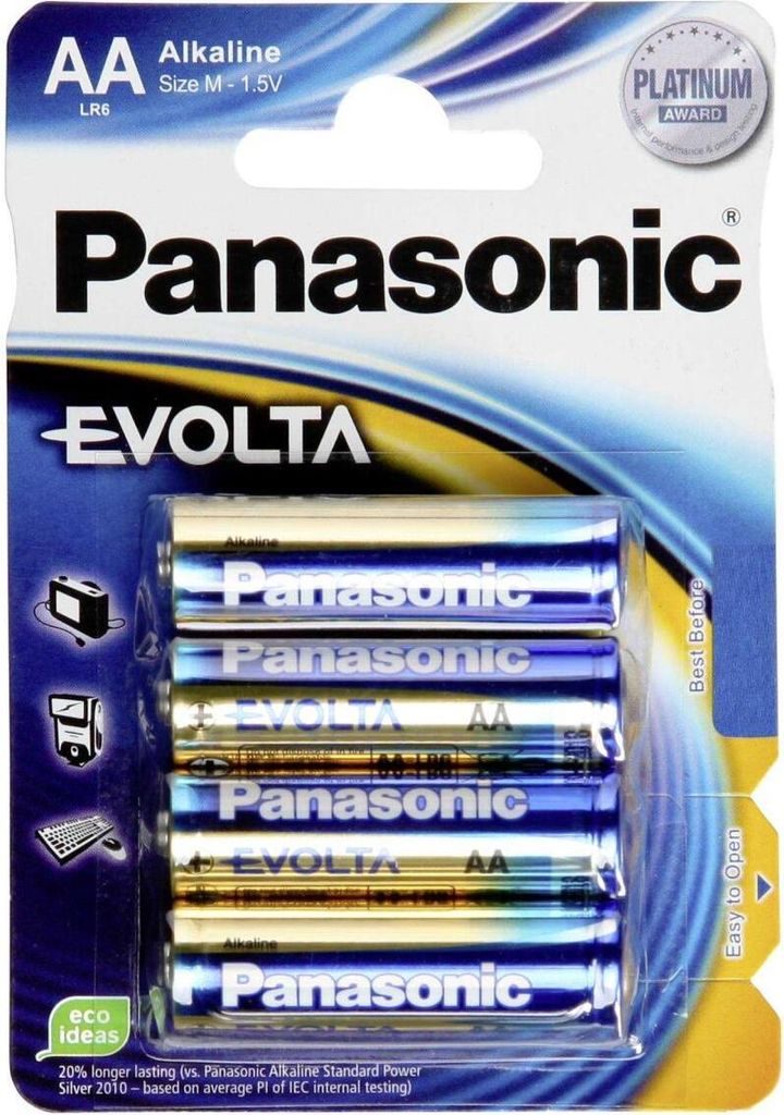Bateria Panasonic Blister 4 AA LR6 EVOLTA Alkaline AA Zdjęcie produktu 