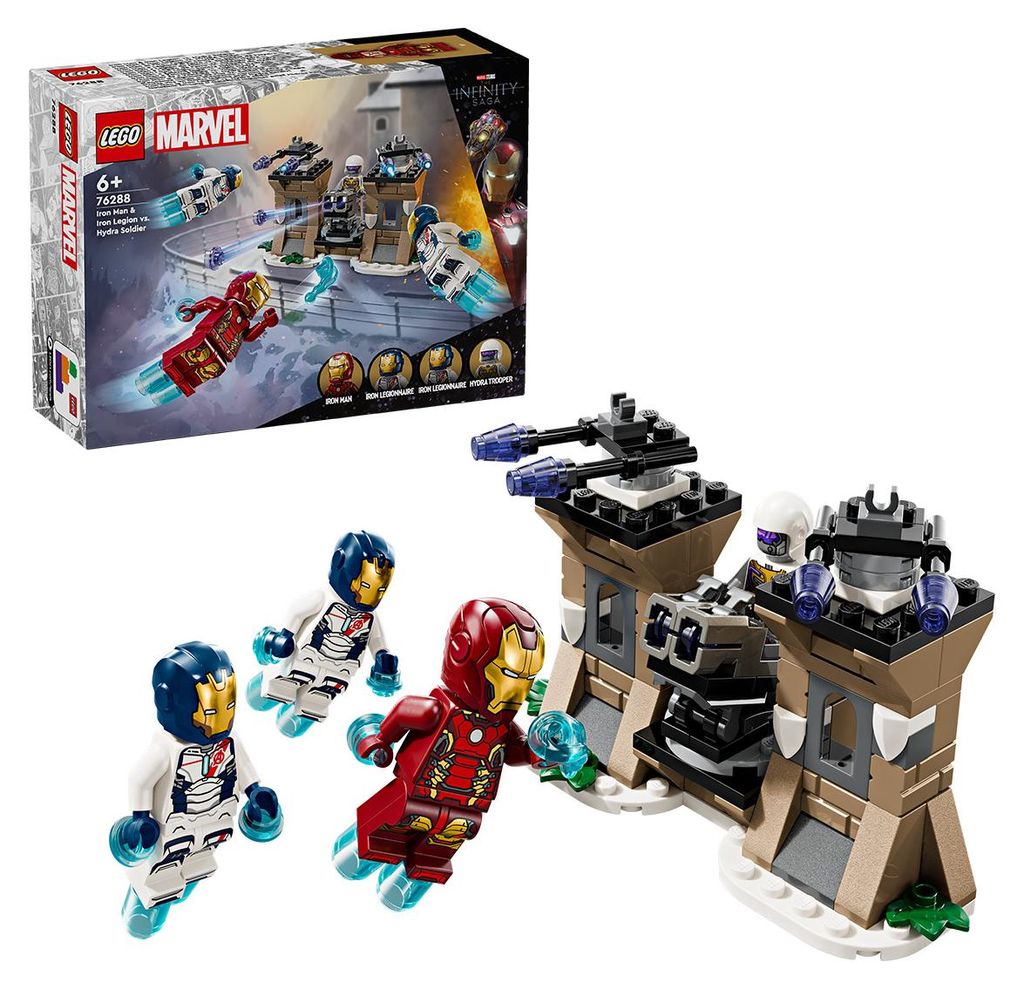 LEGO Marvel Iron Man & Iron Legion vs. HYDRA-Soldat, Produktbild 