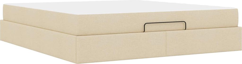 "WINTER SALE"Bettgestell/Doppelbett ️Hochwertiges - Polsterbett Erwachsene/r /Kind - mit Matratze mit Matratze 2 pcs Creme Stoff - Klassische Bet...