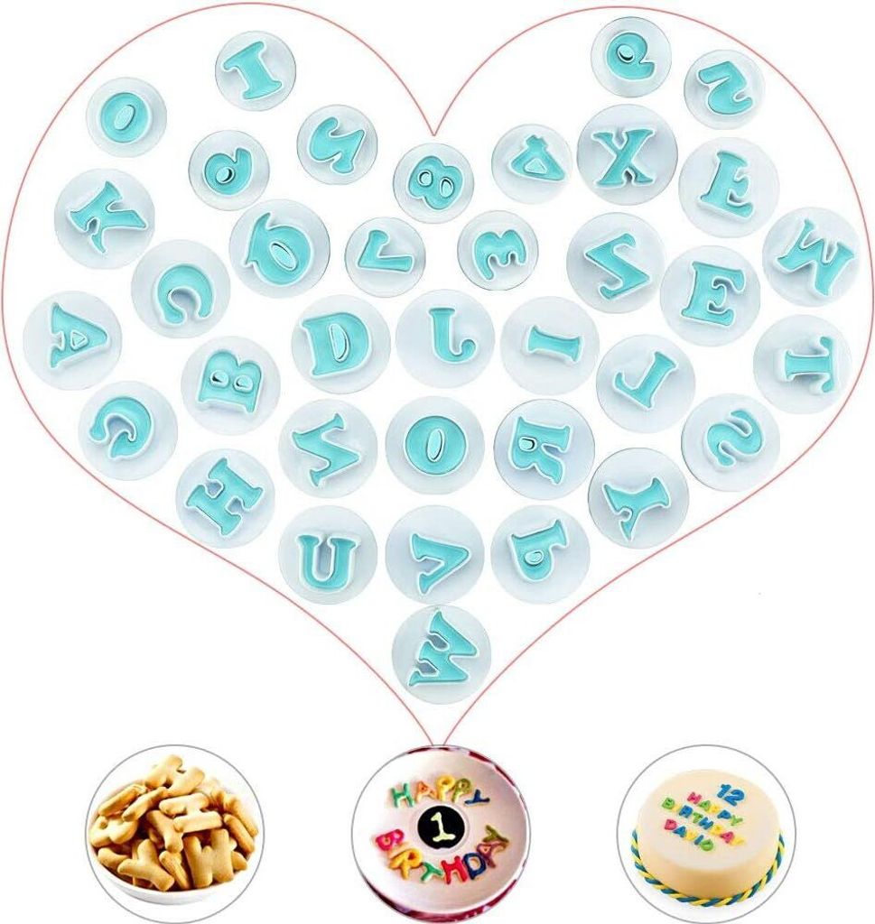 Ausstechformen Alphabet Fondant Ausstecher Set 26 Produktbild