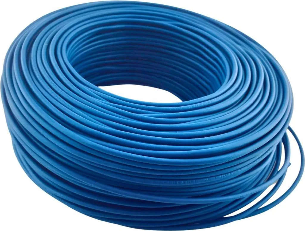 Câble H05V-K 1mm² Bleu 100m idéal pour armoires et circuits de commande