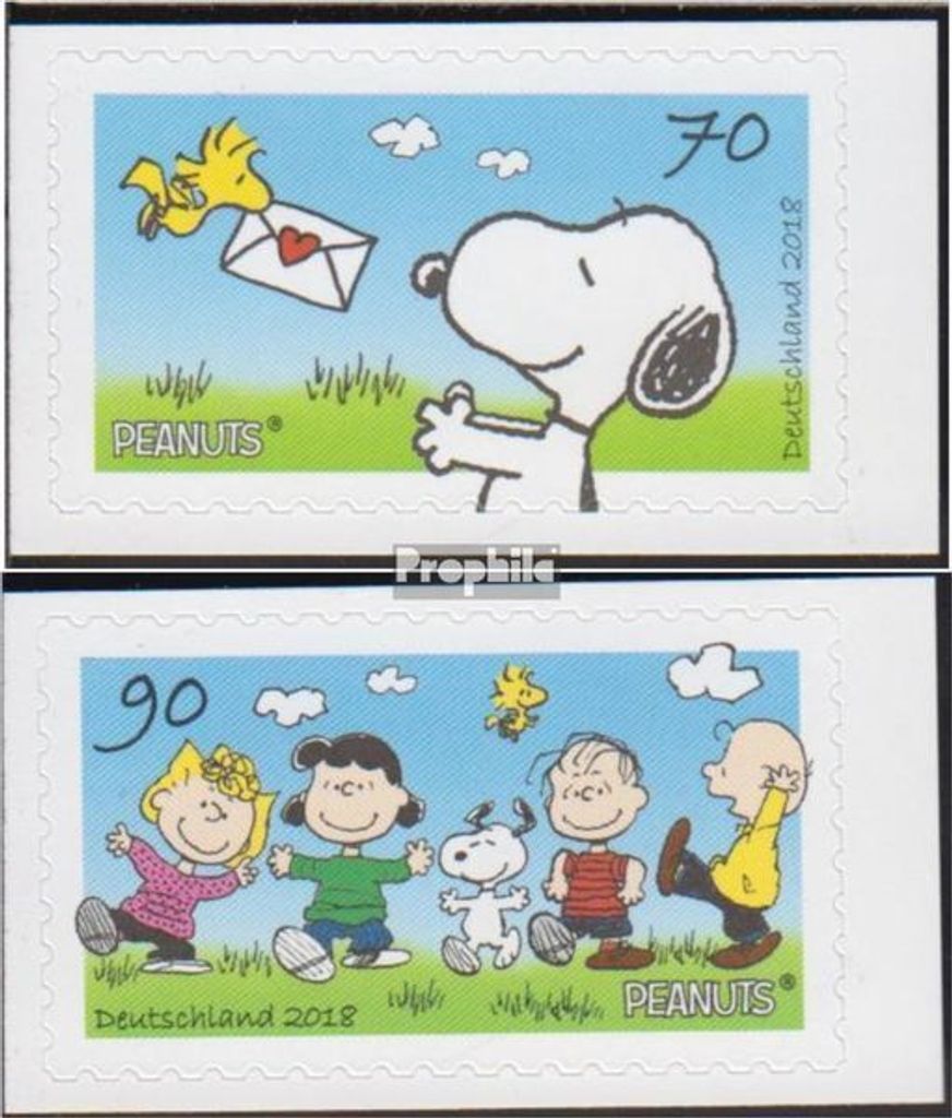 Briefmarken BRD (BR.Deutschland) 2018 Mi 3371-3372 (kompl.Ausg.) selbstklebende Ausgabe gestempelt Peanuts