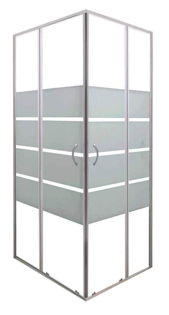ONDEE ZEN – Duschkabine SHIVA – Eckausführung – Chromausführung – 80 x 190 cm