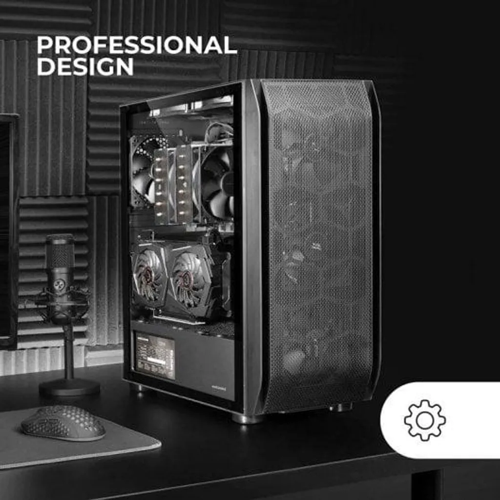Boîtier PC MC-PRO2 Mars Gaming - Refroidissement Optimal et Design Mesh - 3