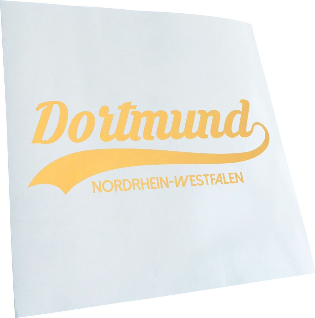 Kiwistar - Autoaufkleber - Dortmund Nordrhein-Westfalen - Creme - 50x18cm - Aufkleber für Auto, Laptop, Fahrrad, LKW, Motorrad Mehrfarbig JDM Deca...
