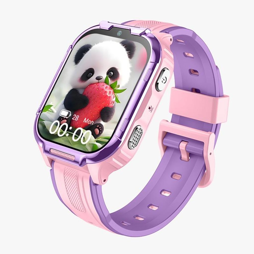 4G Kinder Smartwatch D55 Rosa mit SIM Karte, GPS + WiFi + Produktbild 