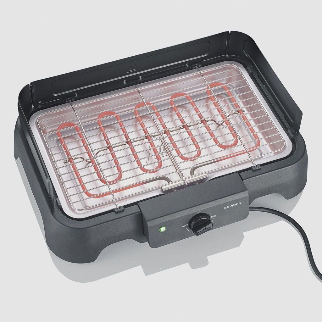 Barbecue elettrico da tavolo con griglia in acciaio inox Immagine del prodotto 