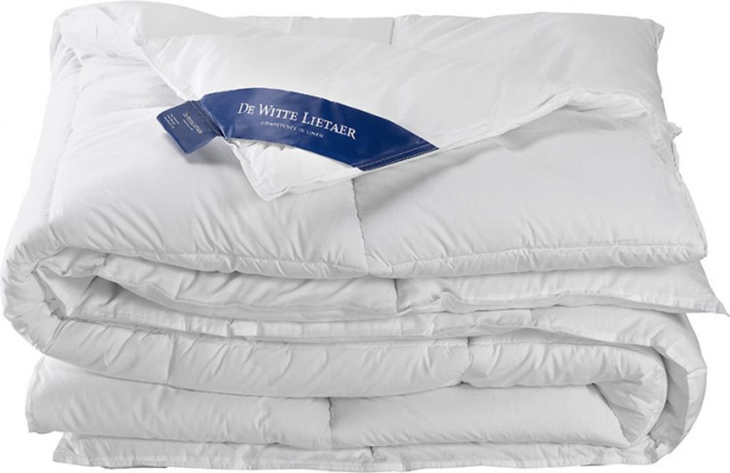 bettdecke 240 x 220 cm Entendaunen/Baumwolle weiß