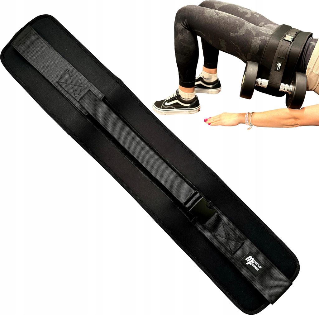 Hip Thrust Gürtel schwarz (Hip Thrust Übungsgürtel schwarz) Produktbild 