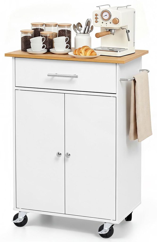 VEVOR : Îlot de cuisine mobile avec 1 tiroir et 2 portes, Image du produit 