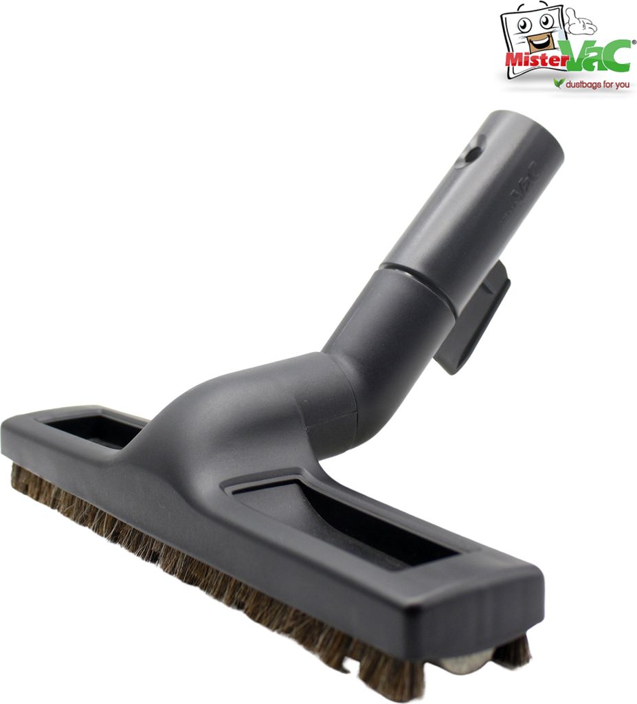 MisterVac Staubsaugerdüse Bodendüse Besendüse Parkettdüse Rosshaardüse + 2 gratis Filzrollen, kompatibel mit Koenic KVC 7324