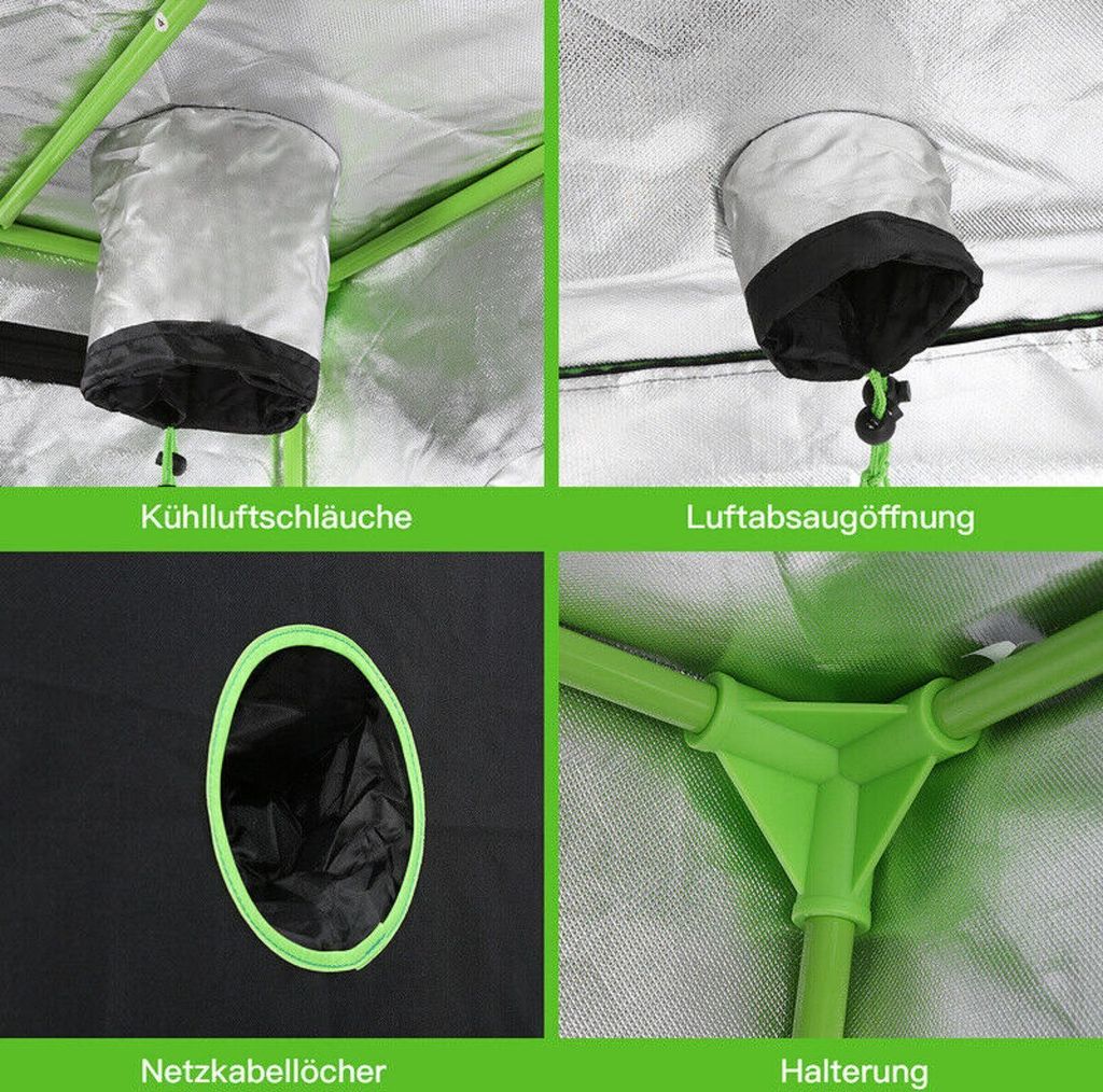 JUNG Gewächshaus Growbox Komplettset Anzuchtset mit Produktbild 2