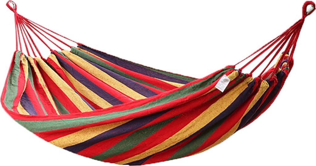 Hängematte Outdoor Hängematten Rot 2 Personen Garten Hängematten 200 kg, 190 x 150 cm