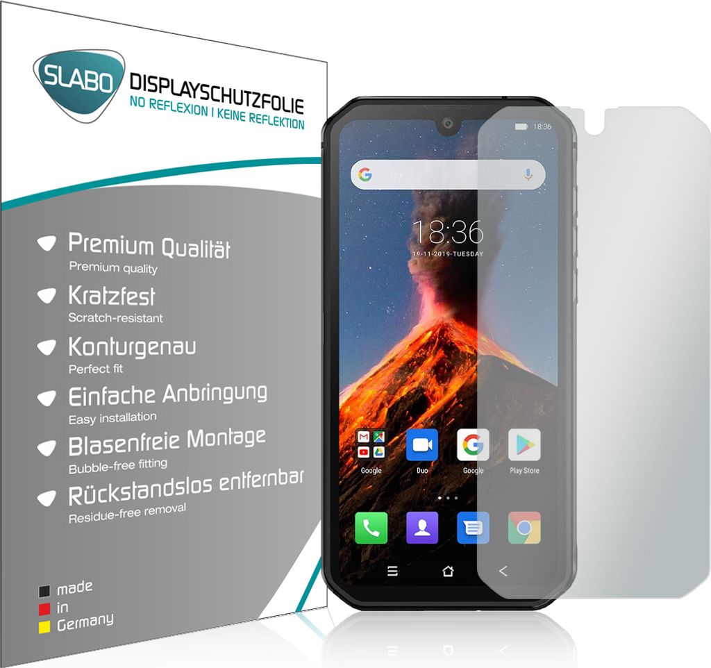 4x Slabo Displayschutzfolie für Blackview BV9900 (2020) | Blackview BV9900 Pro MATT "No Reflexion" (verkleinerte Folien) Displayfolie Schutzfolie ...