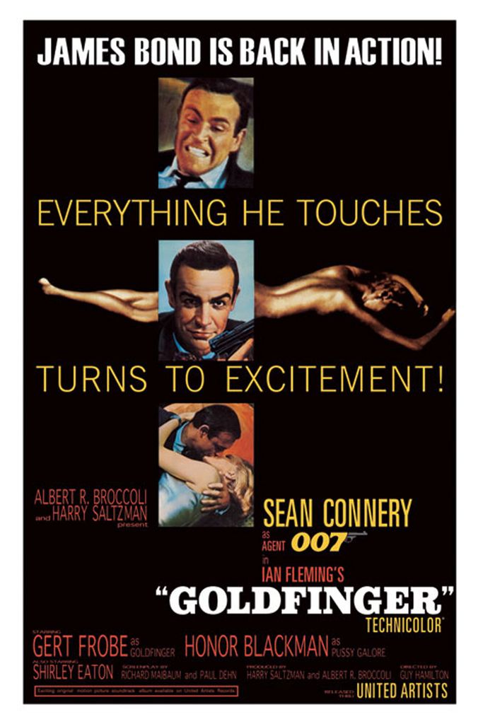 James Bond 007 - Goldfinger - Filmposter, afmetingen Productafbeelding 