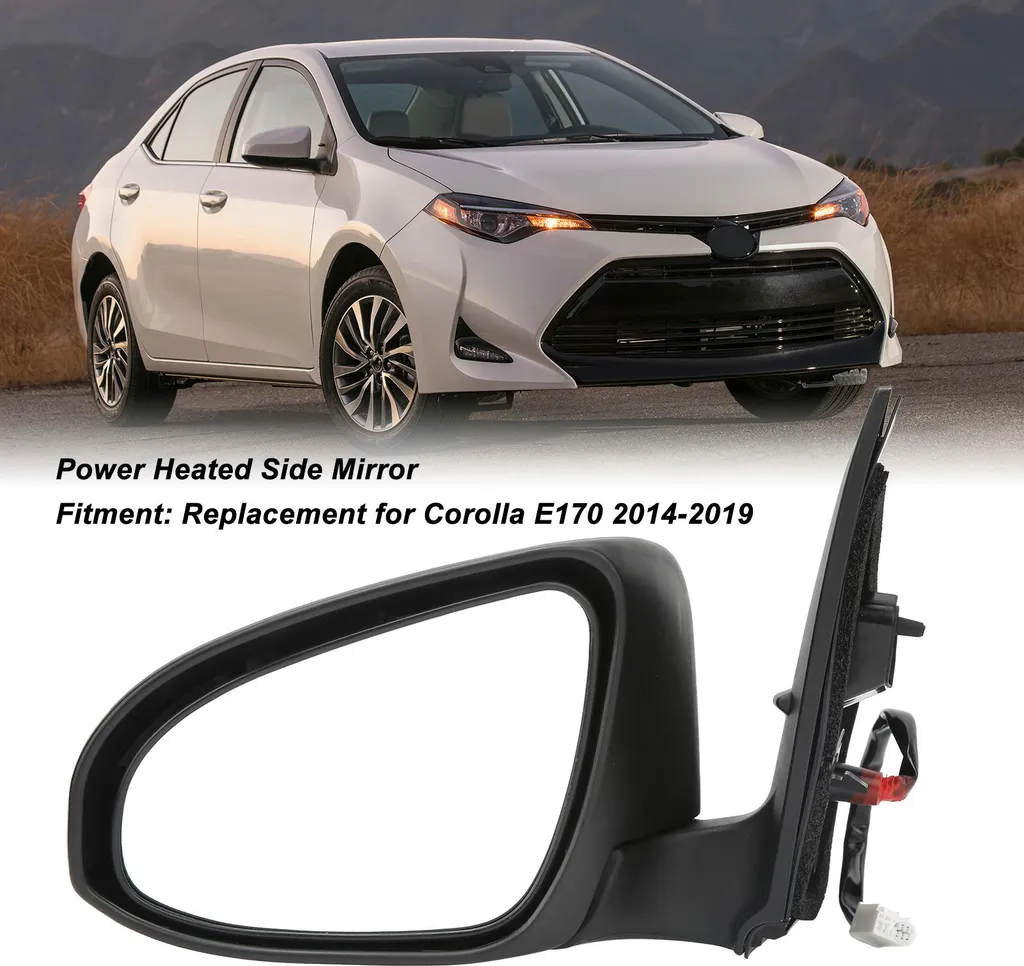 Rétroviseur de rechange chauffant blanc vision HD Corolla 14-19