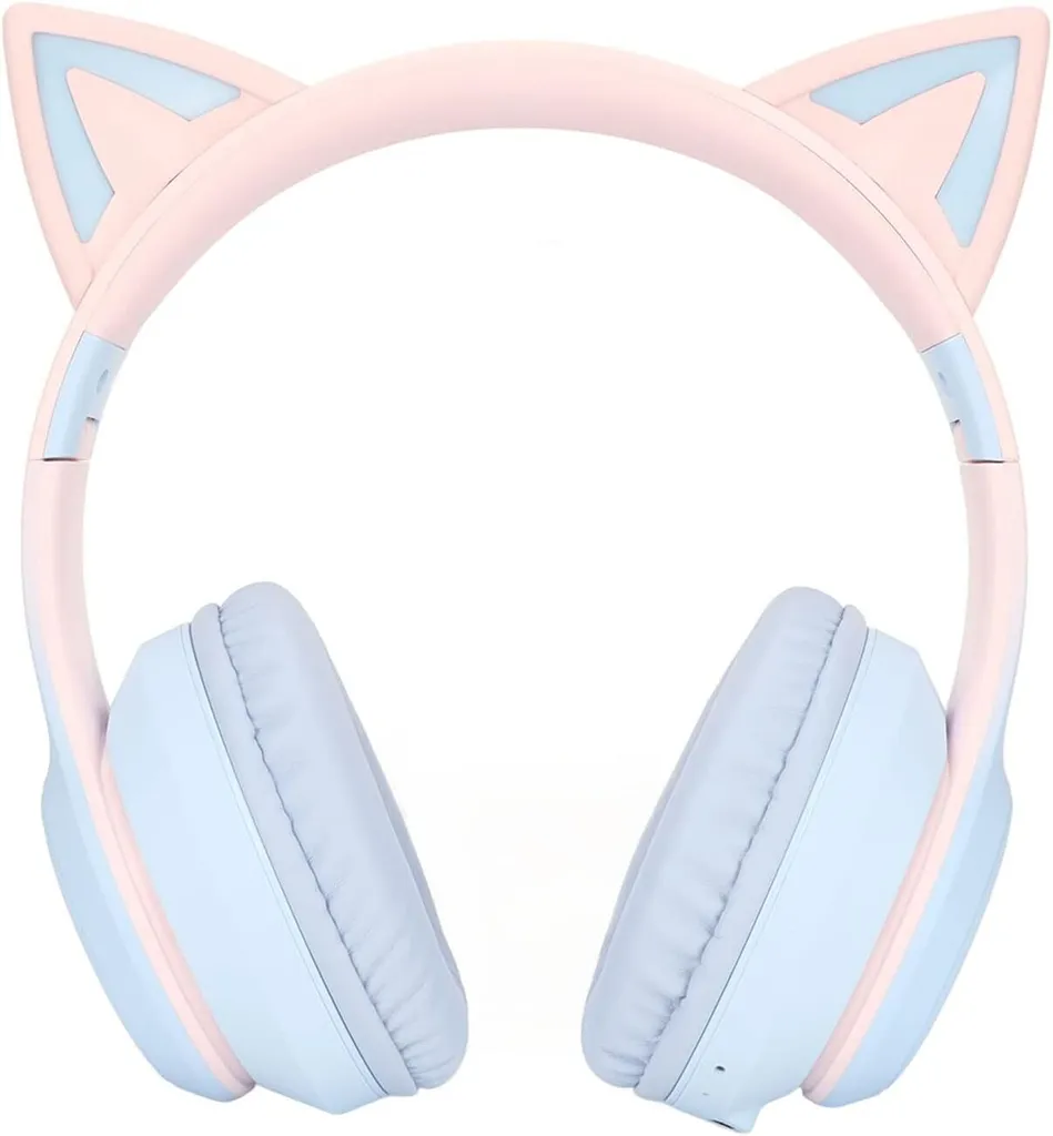 Cuffie Bluetooth Orecchie di Gatto: Musica Wireless e LED RGB