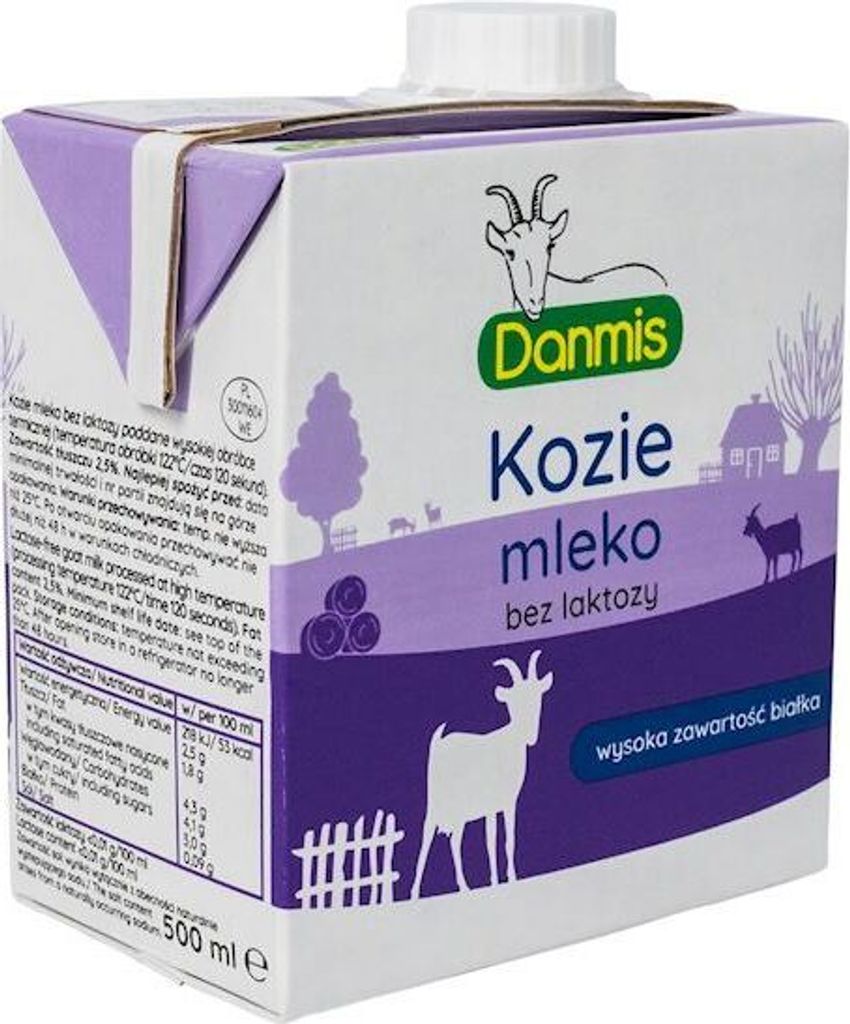 ZIEGENMILCH OHNE LAKTOSE 500 ml - DANMIS