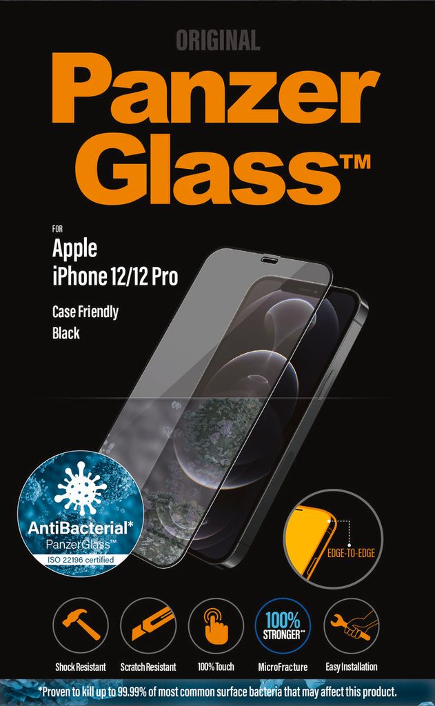 PanzerGlass E2E CF iPhone 12, 6,1'' Antibakteriální Obrázek produktu 