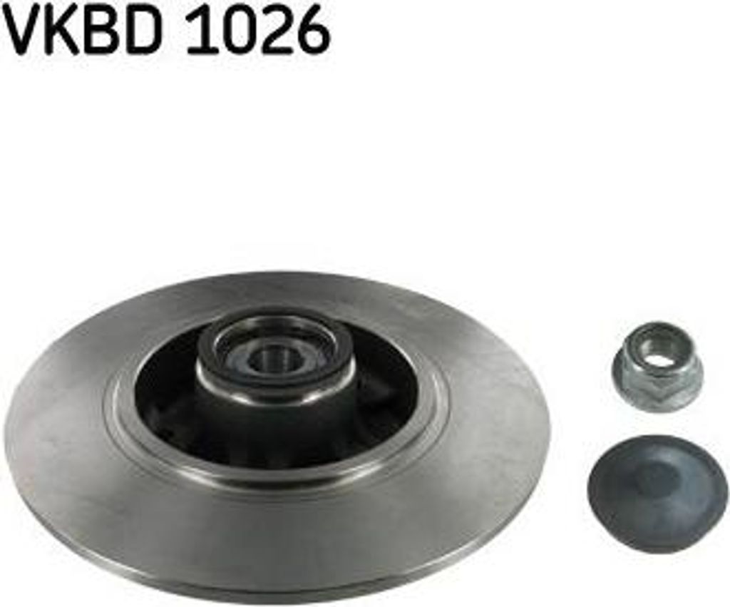 SKF VKBD 1026 Bremsscheibe OE 432008191R kompatibel mit Megane, Fluence