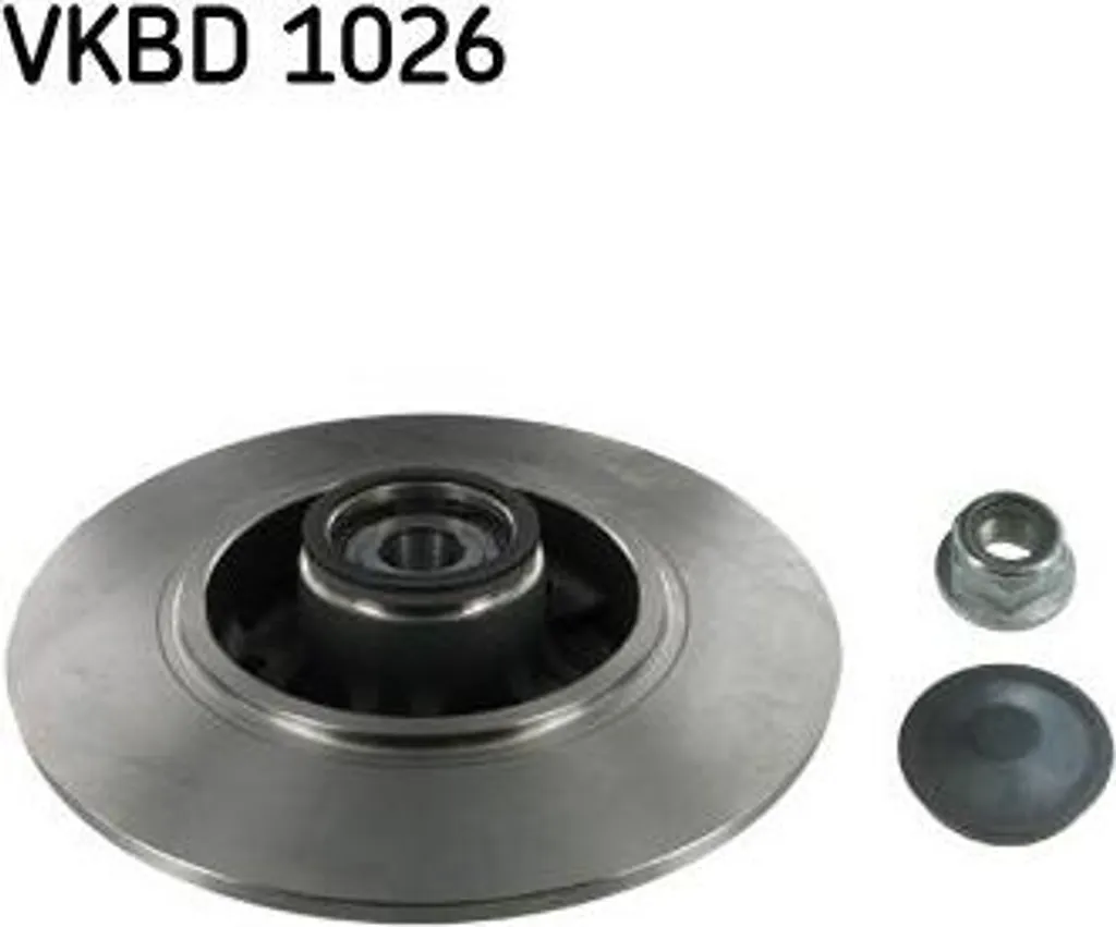 Solution bruit et vibration frein arrière Megane : Disque SKF VKBD 1026 OE