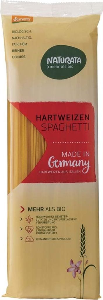 Naturata Hartweizen Spaghetti demeter, hell 500g Produktbild 