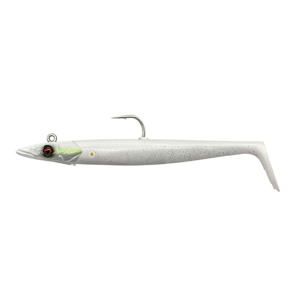 Savage Gear Sandeel V2 White Pearl Silver 14 cm 33 g Gummiköder