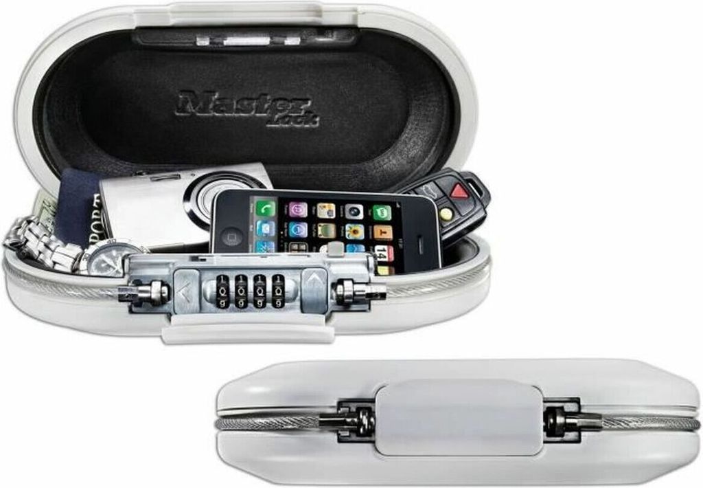 MASTER LOCK 5900EURDWHT, Přenosný trezor, Metalická, Bílá, Obrázek produktu 